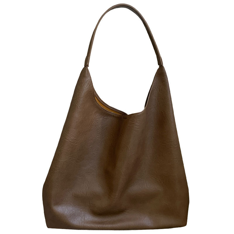 Women's Leather Large Capacity Underarm Commuter Idle Shoulder Bags