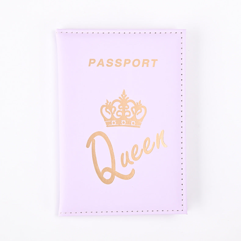 Plain Skin Feeling Passport Cover Ticket Card Holder
