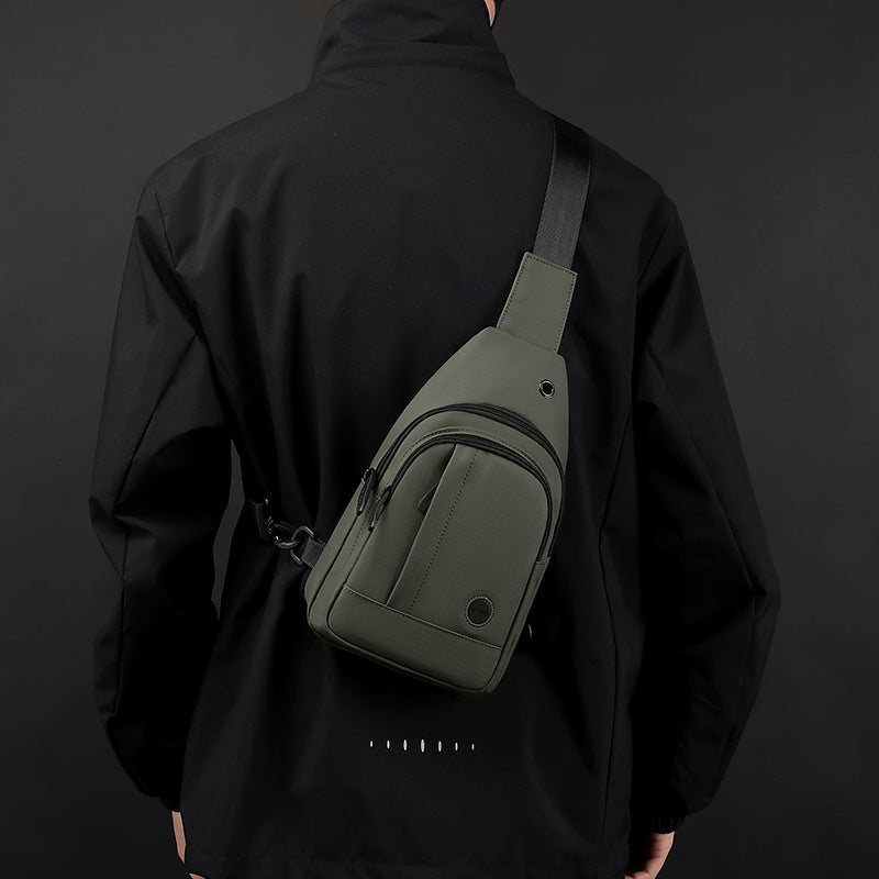 Men's Creative Daily Korean Nylon Waterproof Men's Chest Bags