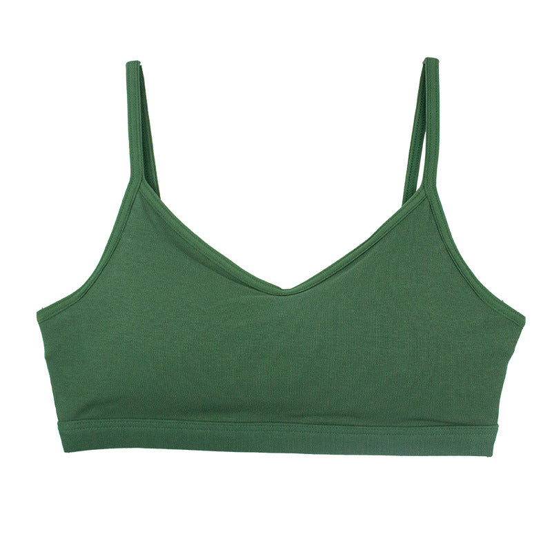 Women's Summer Pure Cotton Breathable Beauty Back Short Tanks Camis