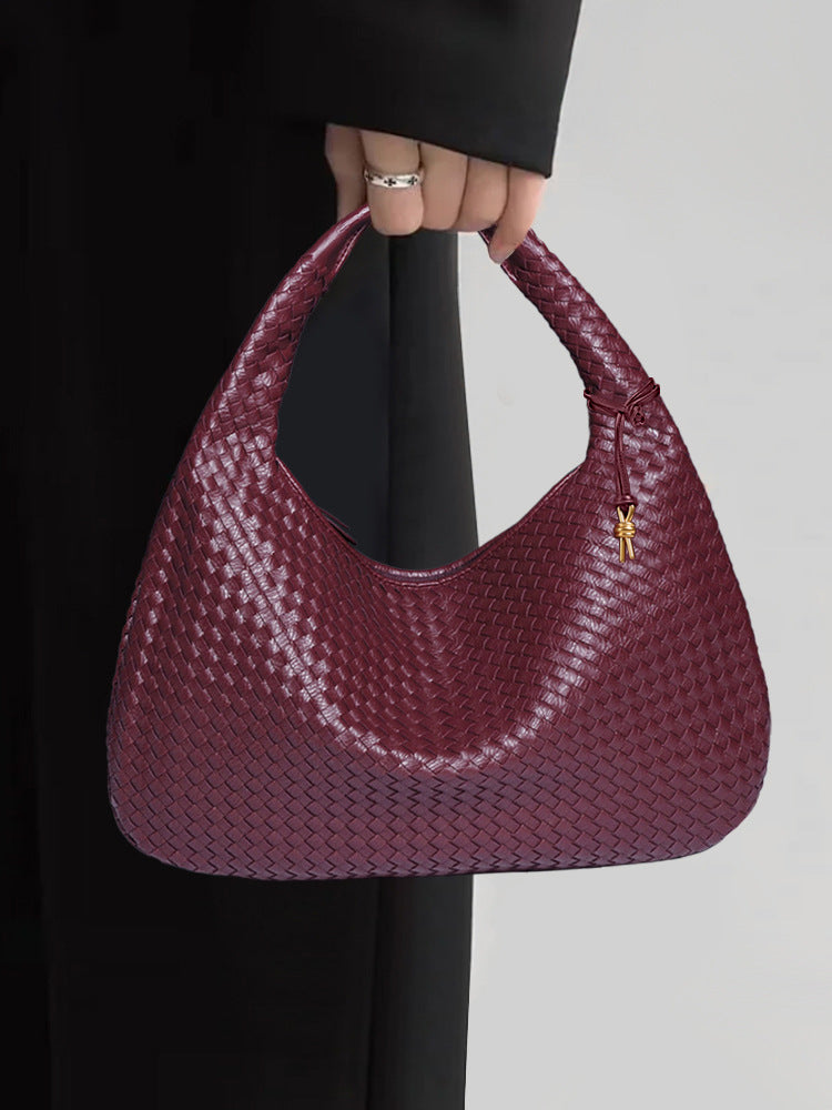 Women's Woven Trendy Large Capacity Korean Style Handbags