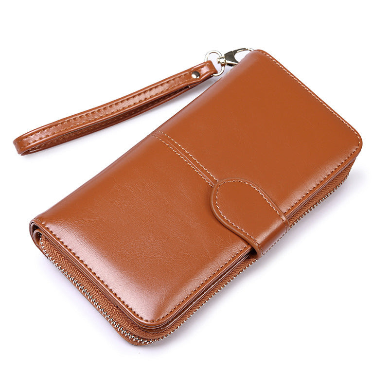 Women's Zipper Hasp Large Capacity Multiple Slots Card Holder