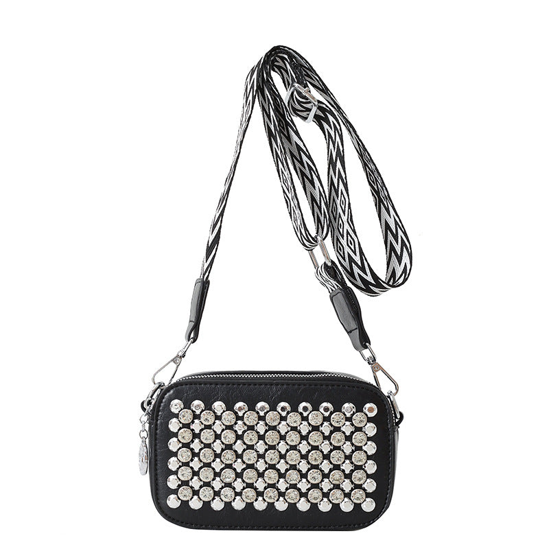 Women's Retro Fashion Diamond Cross Body Western Bags