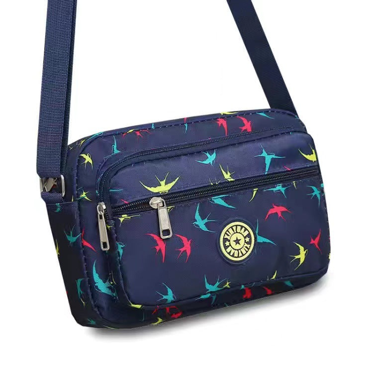Women's Oxford Stall Large Capacity Leisure Flower Crossbody Bags