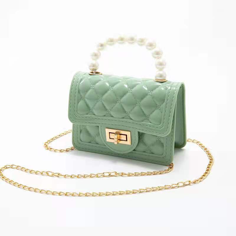 Candy Color Mini Chain Change Pearl Crossbody Bags