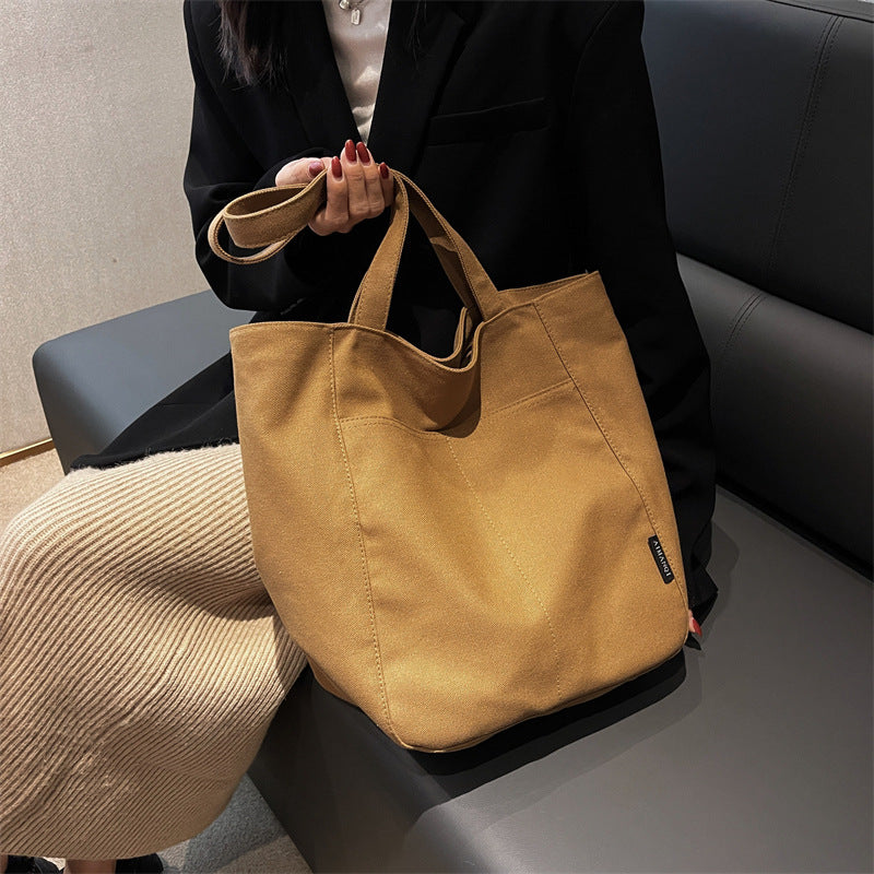 Women's Canvas Niche Design Large Capacity Commuter Shoulder Bags