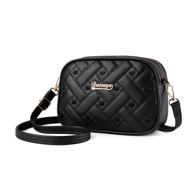 Versatile Women's Fashion Diamond Pocket Mobile Crossbody Bags