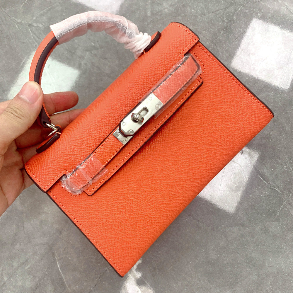 Women's Trendy Genuine Leather Fashionable Kelly Handbags