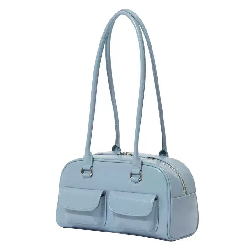 Women's Large Capacity Retro Bowling Portable Bags
