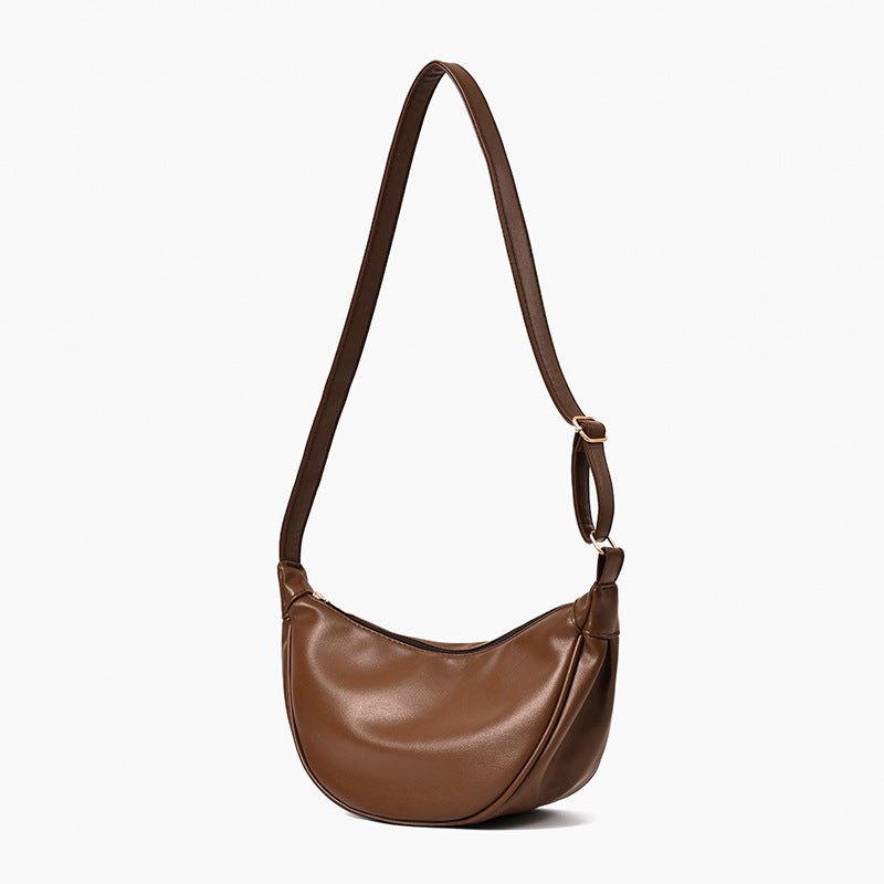 High-grade Soft Leather Dumpling Schoolgirl Minority Crossbody Bags