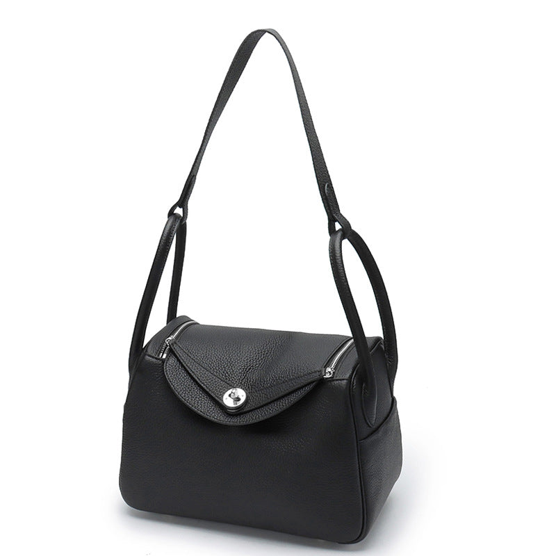 Layer Cowhide Lychee Pattern Lindy Doctor Genuine Shoulder Bags