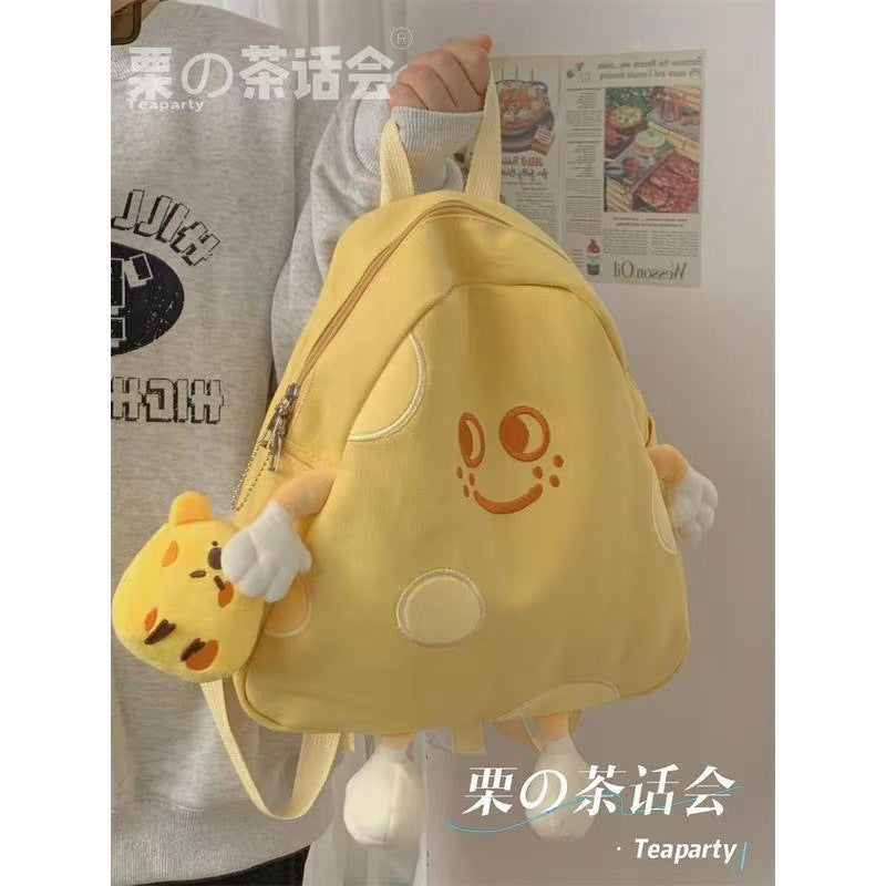 Women's Simple Cheese Advanced Texture Canvas High-grade Bags