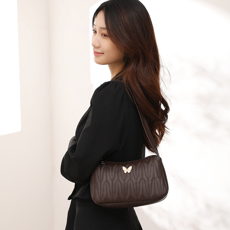 Women's Comfortable Rhombus Underarm Embroidered Fashion Bags
