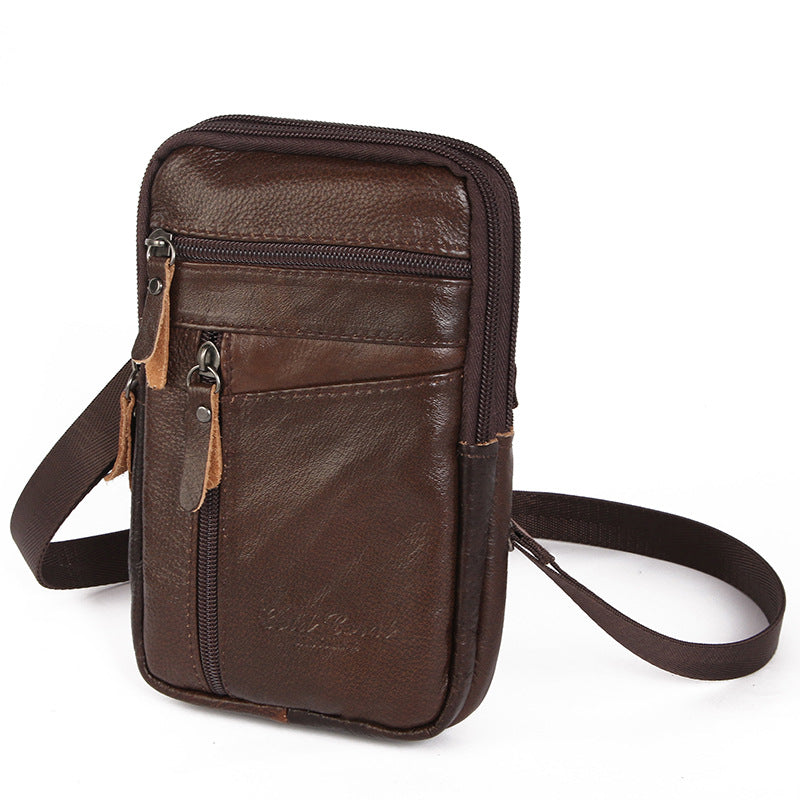 Men's Leather Pocket Mobile Business For Collecting Men's Waist Packs