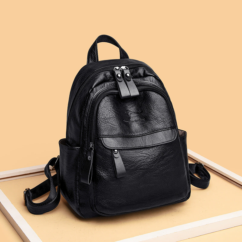 Women's For Trendy Korean Versatile Fashion Soft Backpacks