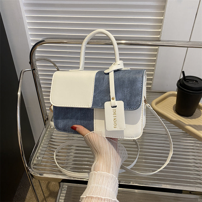 Women's Color Contrast Simple Autumn Tide Handbags
