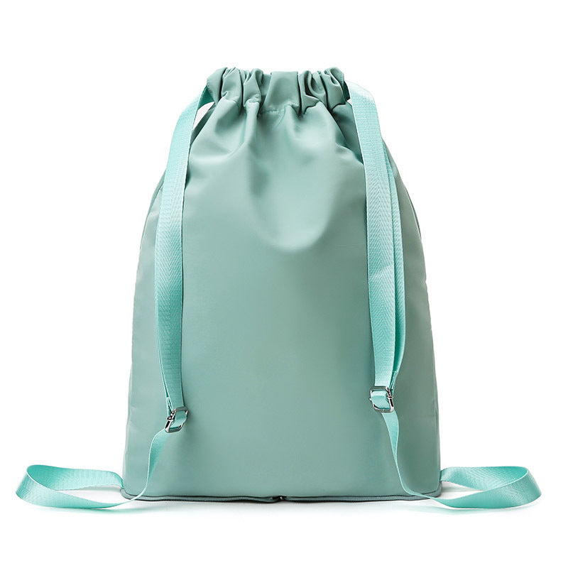 Embroidered Oxford Drawstring Pull String Large Capacity Backpacks