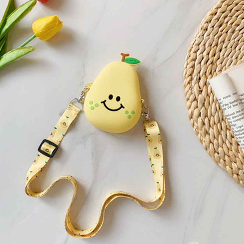 Casual Summer Fruit Strawberry Avocado Shape Coin Purses
