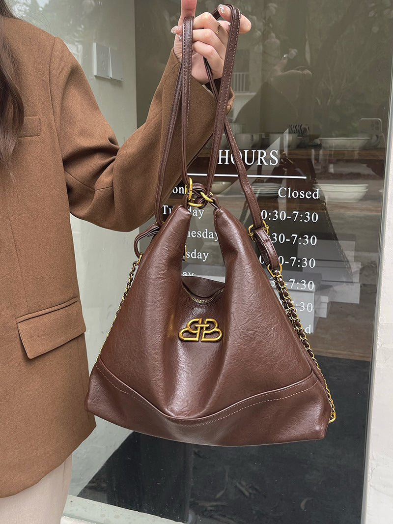 Women's Style Fashionable Retro College Niche Shoulder Bags