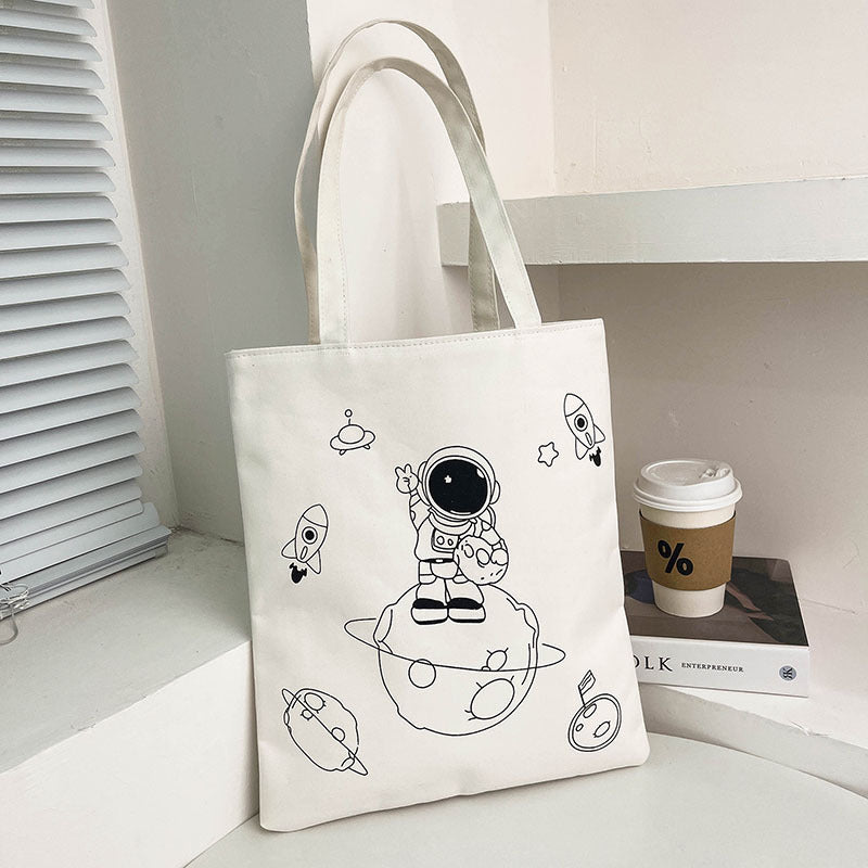 Women's Korean Style Large Capacity Canvas Winter Shoulder Bags