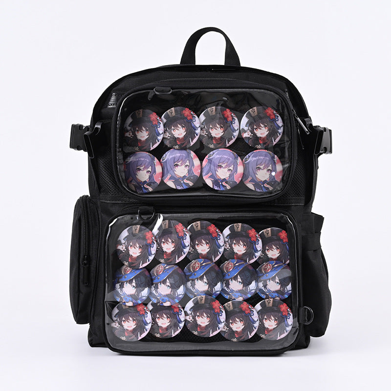 Men's Cartoon Female College Junior High Design Backpacks