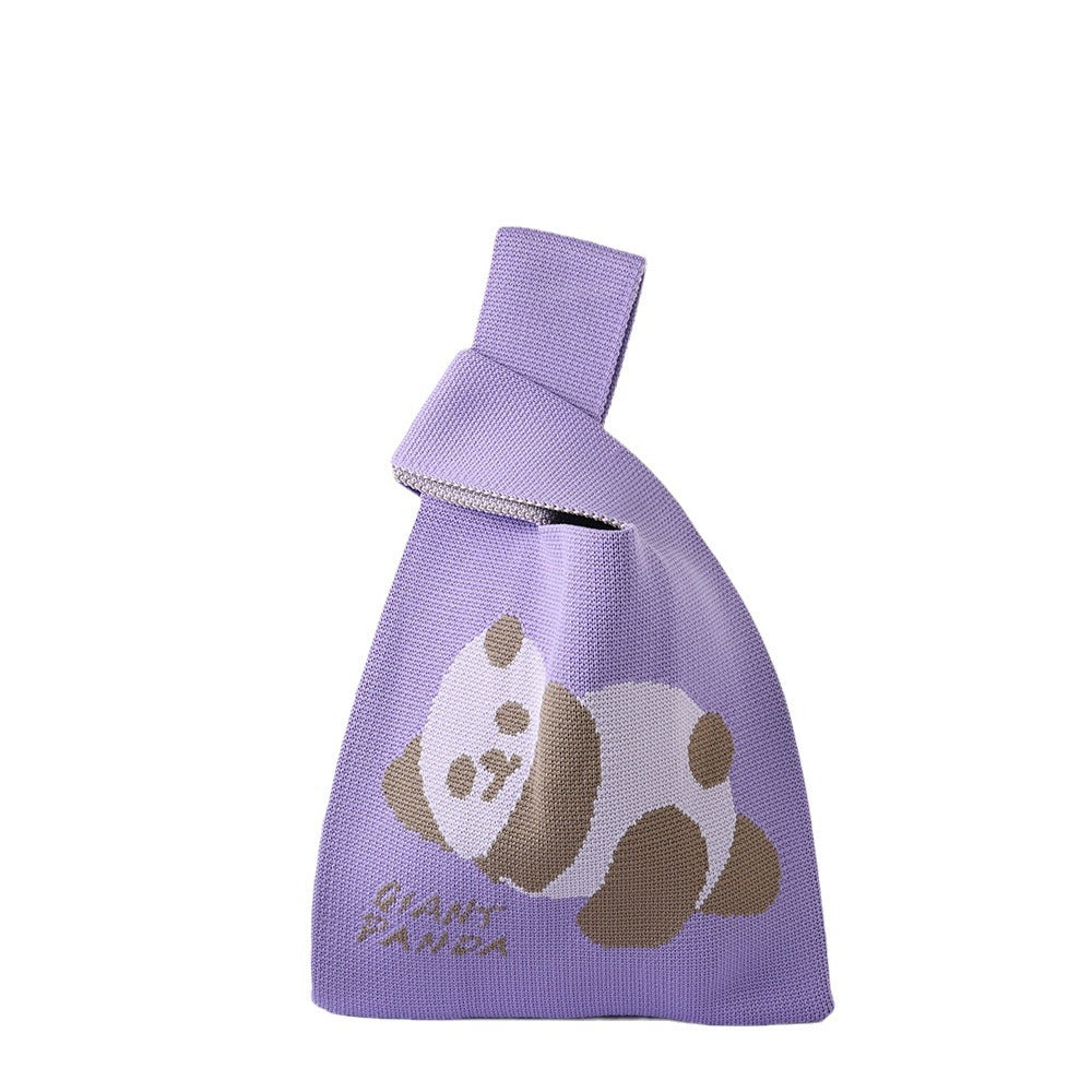 Back Panda Large Versatile Capacity Quarte Handbags