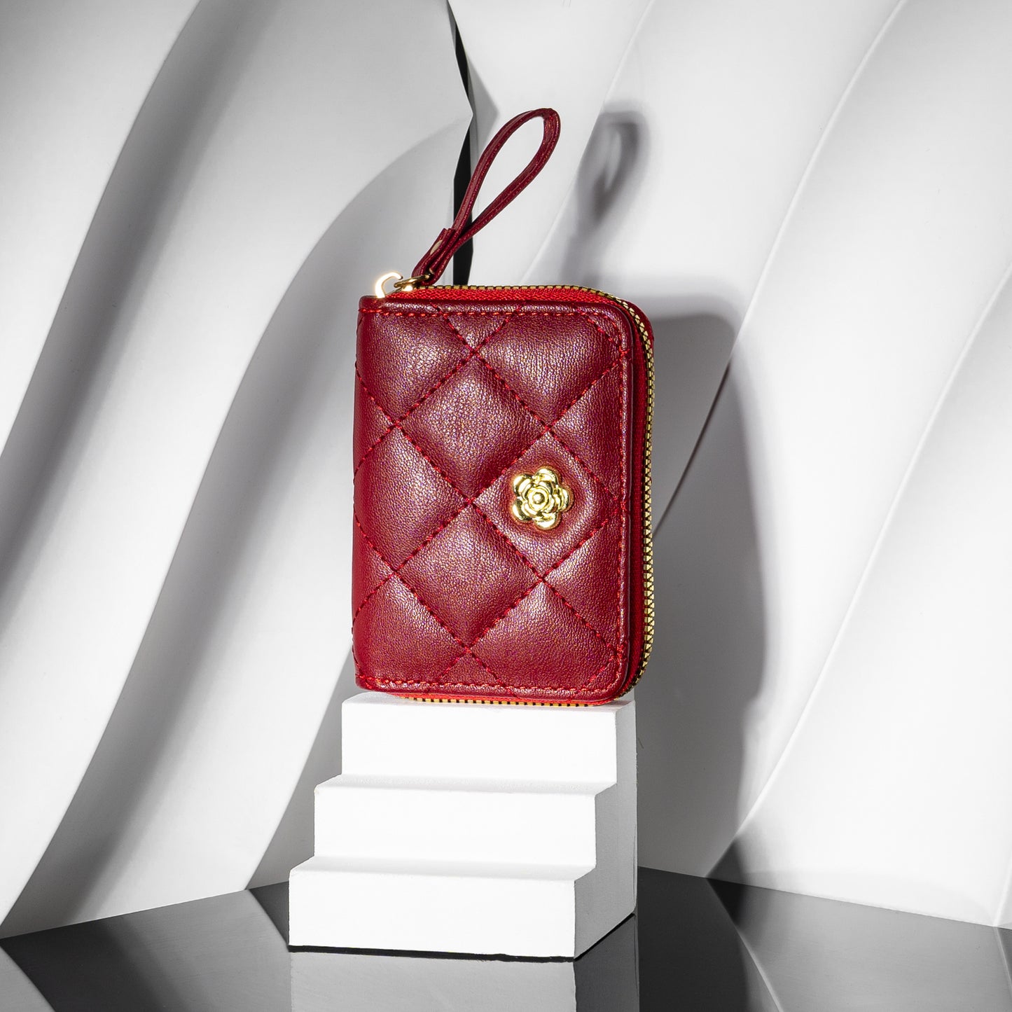 Women's Luxury Classic Style Expanding Multiple Slots Card Holder