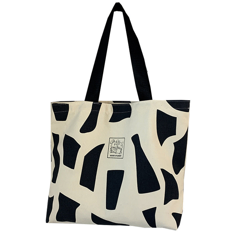 Female Class College Book Holding Korean Style With Zipper Artistic Shoulder Bags
