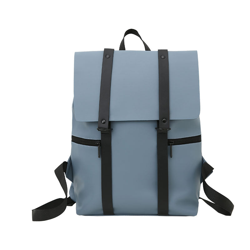 Trendy Mori Style Couple Simple Leather Backpacks