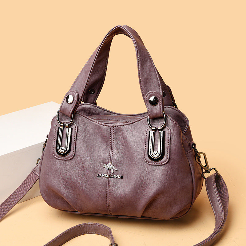 Classic Slouchy Large Capacity Shell Mother Handbags