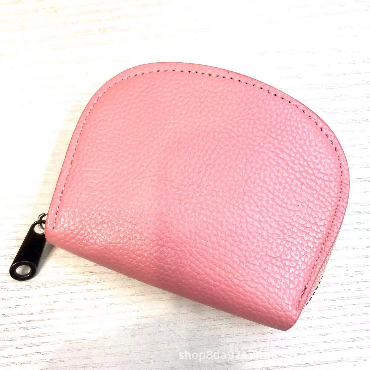 Women's Multiple Slots Large Capacity Lychee Pattern Expanding Clamp Credit Card Holder