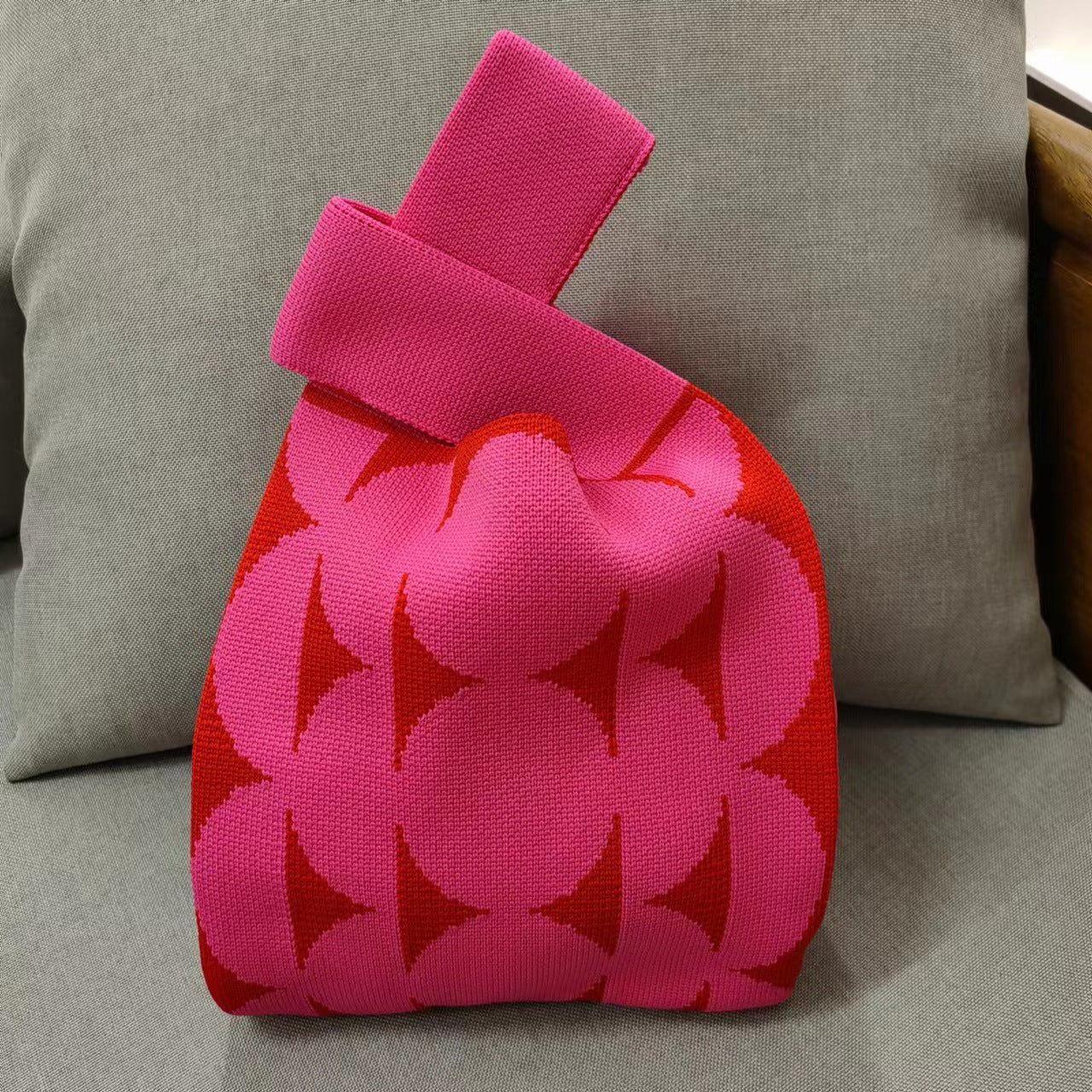 Knitted Korean Style Woolen Yarn Fashion Simple Handbags