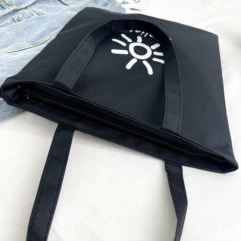 Tide Korean Style Personalized Fashion Artistic Printing Large Capacity Shoulder Bags