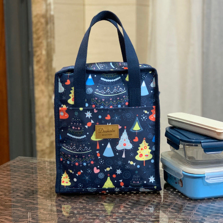 Korean Style Waterproof Thermal Preservation Lunch Box Octave Music Gun Handbags