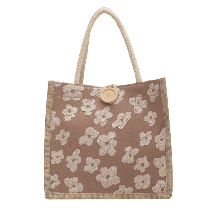 Women's Portable Lunch Box Outing Mummy Hand Handbags