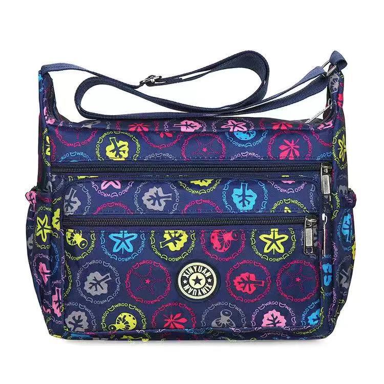 Women's Oxford Stall Large Capacity Leisure Flower Crossbody Bags