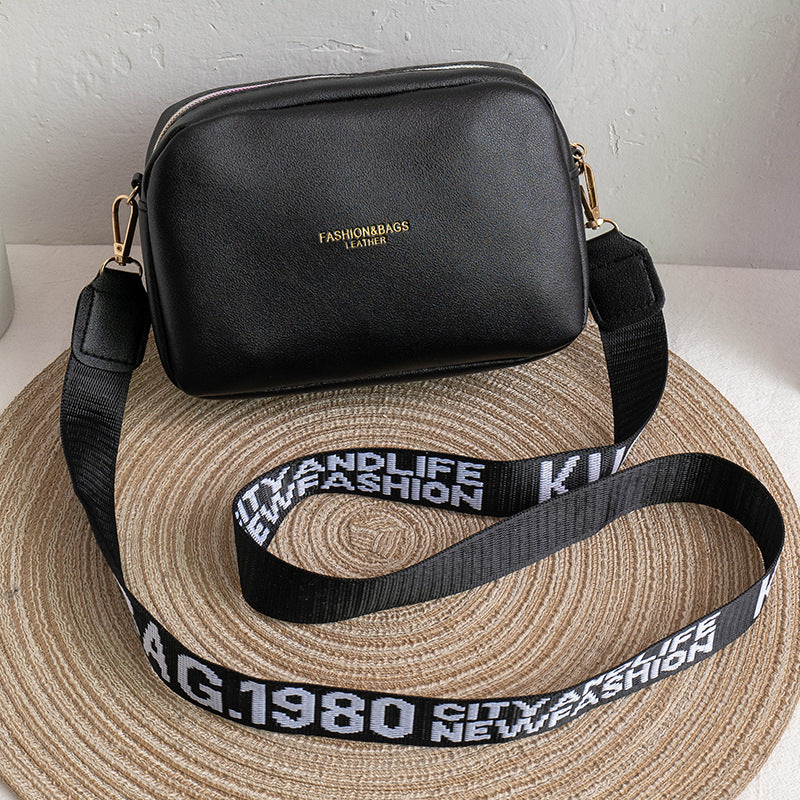 Women's New Popular Contrast Color Letter Shoulder Bags