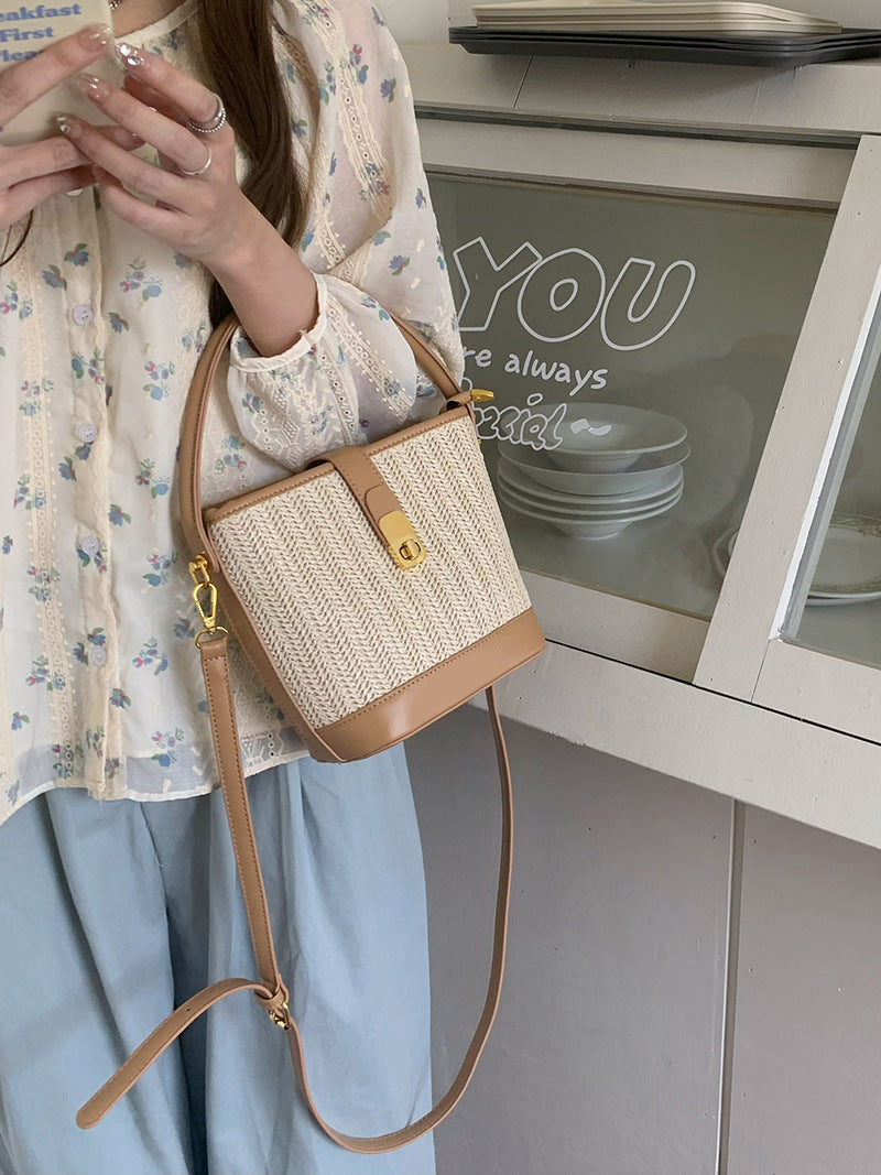 Women's Weaving Straw Woven Vacation Style Fashion Handbags