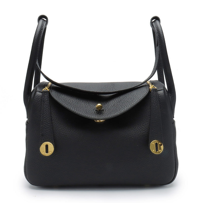 Layer Cowhide Lychee Pattern Lindy Doctor Genuine Shoulder Bags