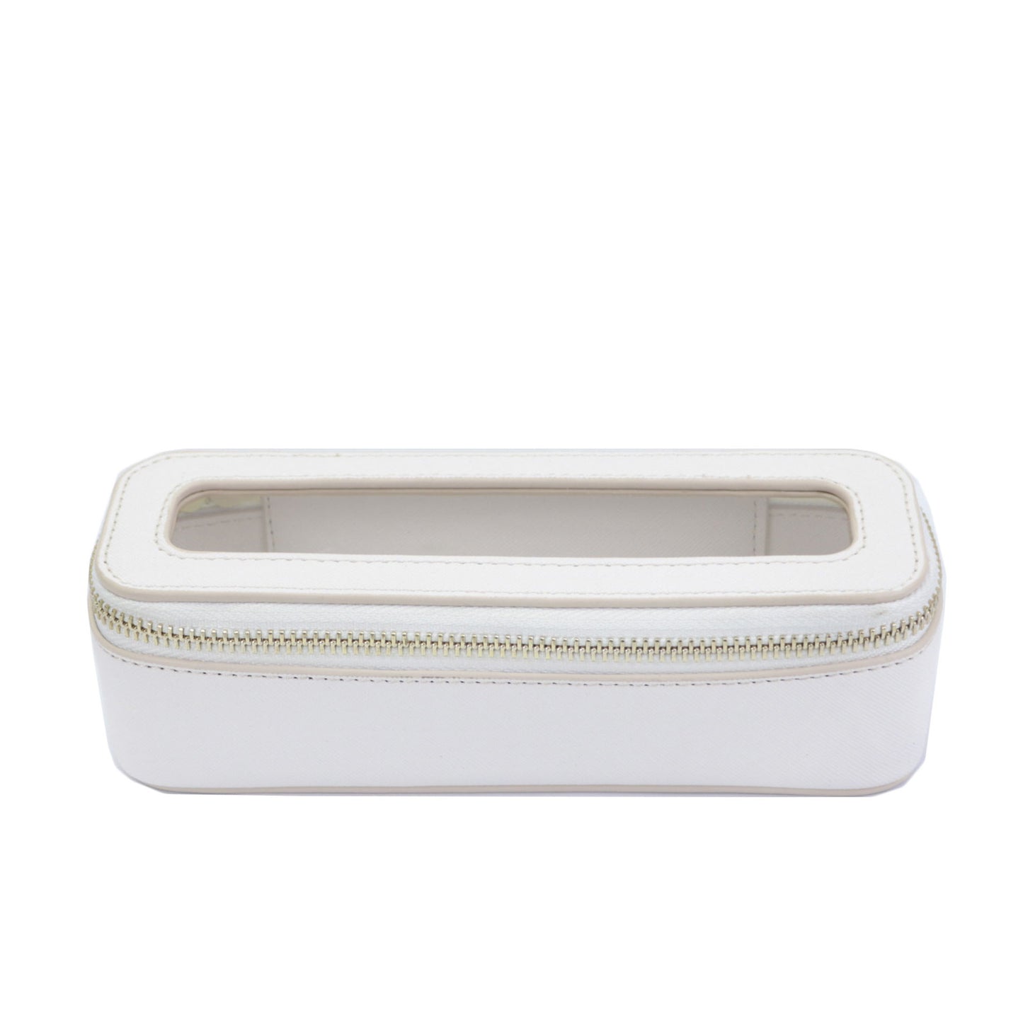 Women's Leather Waterproof Transparent Wash Large Capacity Makeup Cosmetic Bags