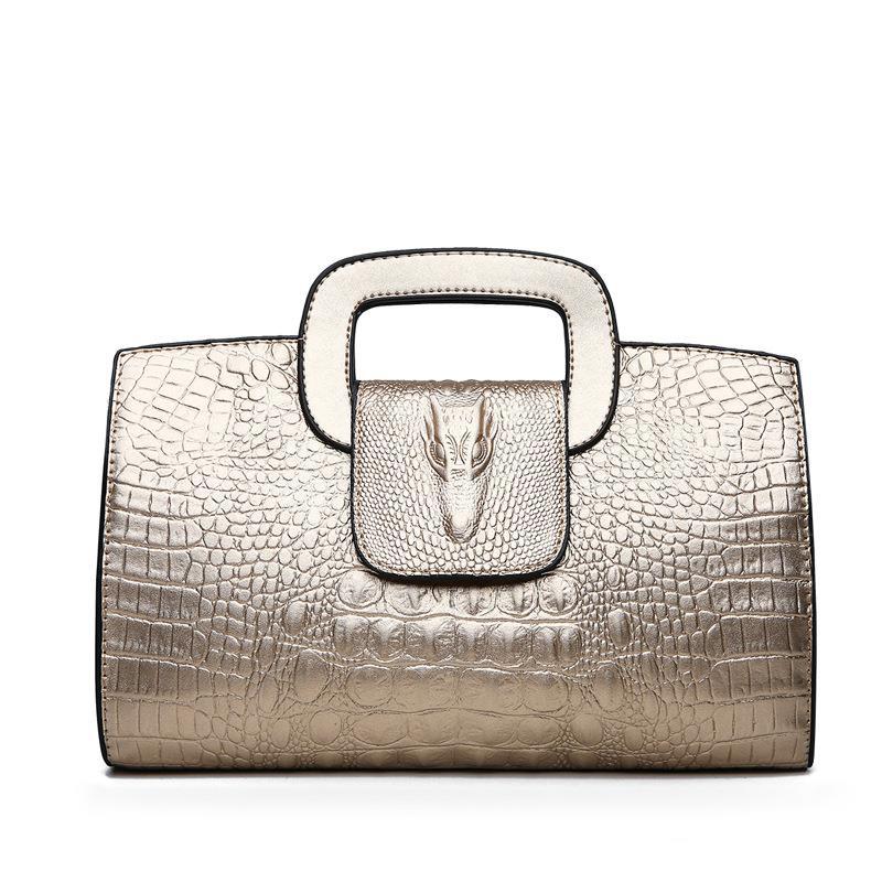 Women's Alligator Print Fashion Crocodile Pattern Retro Crossbody Bags