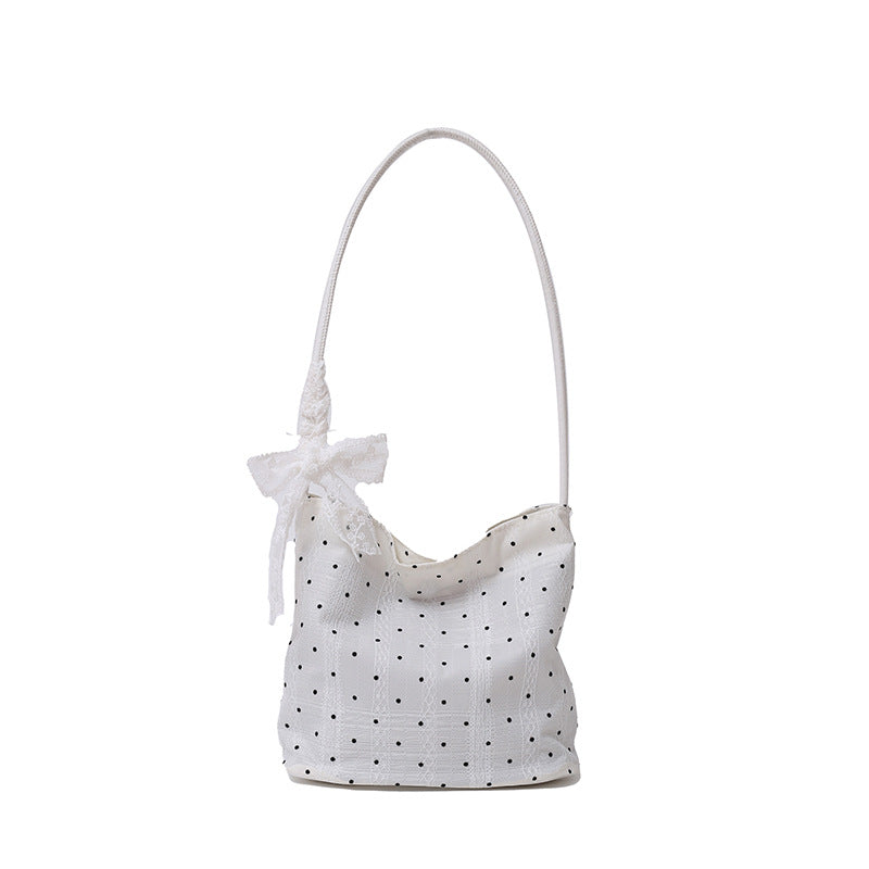 Women's Super Popular Niche Polka Dot Western Shoulder Bags