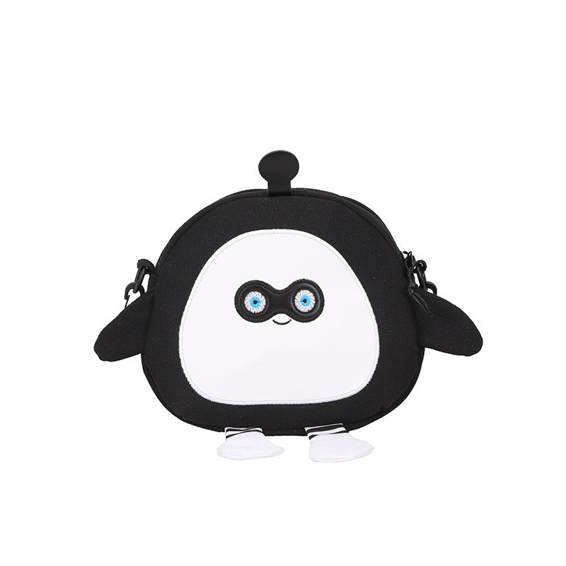 Puff Party Cute Cartoon Canvas Fashionable Crossbody Bags