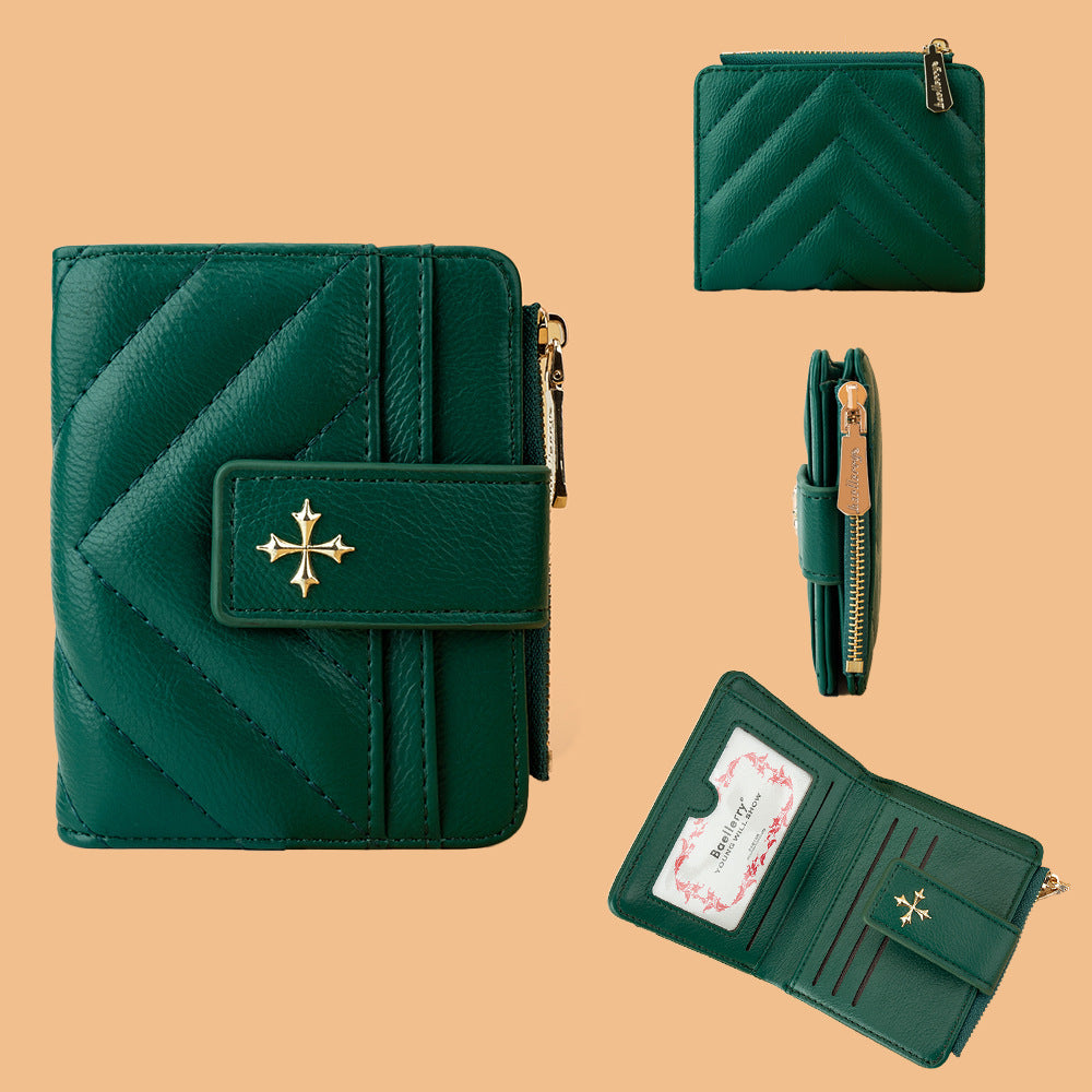 Women's Cruciate Flower Off Short Style Fashion Advanced Purses