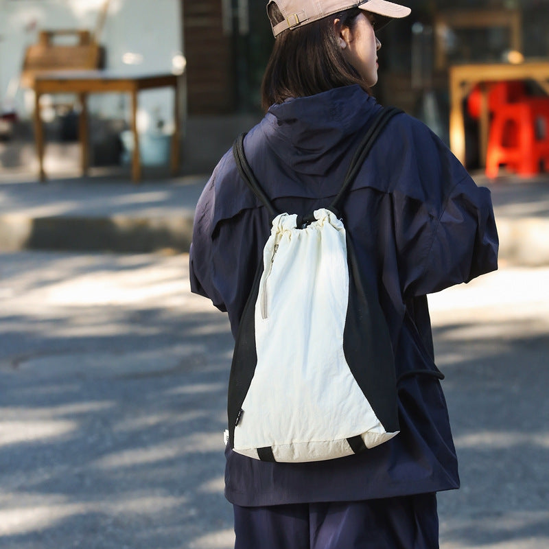 Lightweight Idle Style Drawstring Fashion Solid Travel Bags