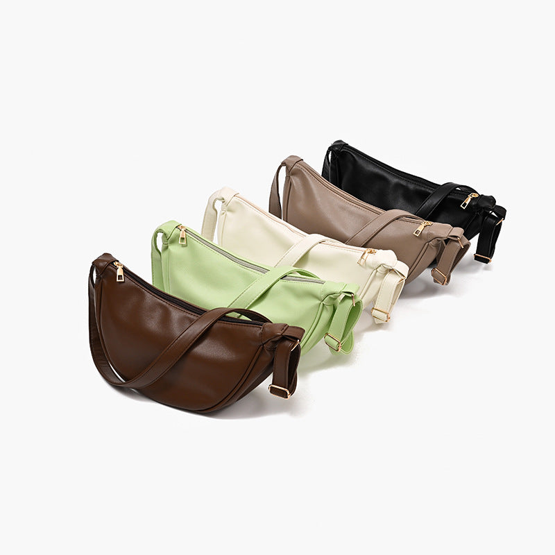 High-grade Soft Leather Dumpling Schoolgirl Minority Crossbody Bags