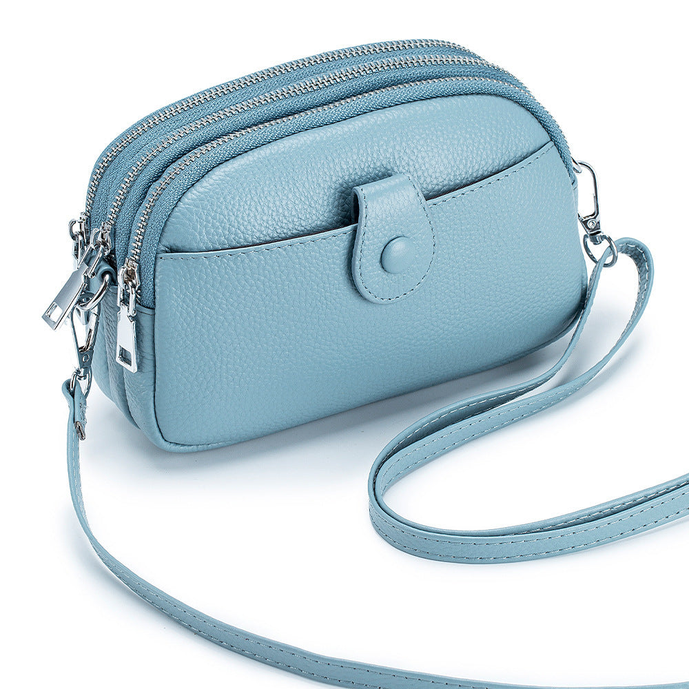 Women's Leather Large Capacity Fashion Mobile Crossbody Bags