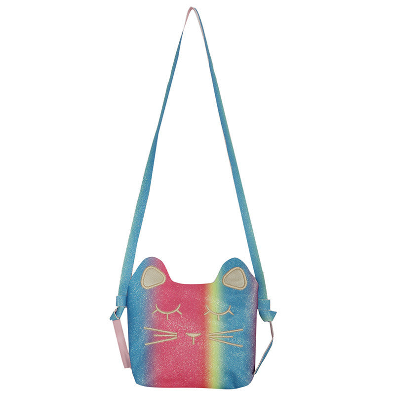 Colorful Gradient Color Scale Sequins Cute Crossbody Bags
