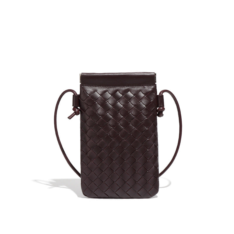 Autumn Woven Cell Niche Texture Mini Crossbody Bags