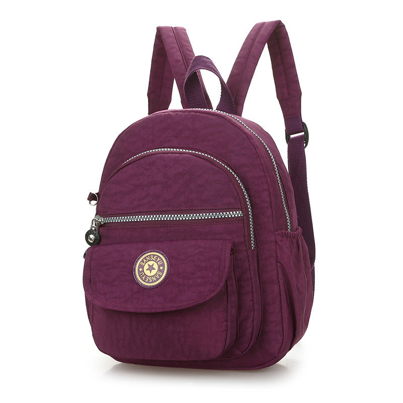 Slouchy Simple Nylon Mountain Climbing Fashion Backpacks